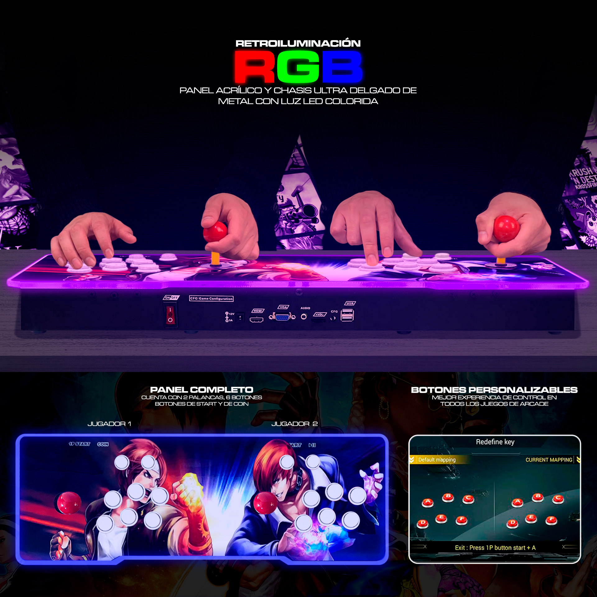 🕹️CONSOLA ARCADE MR JUEGOS HASTA PS1🕹️
