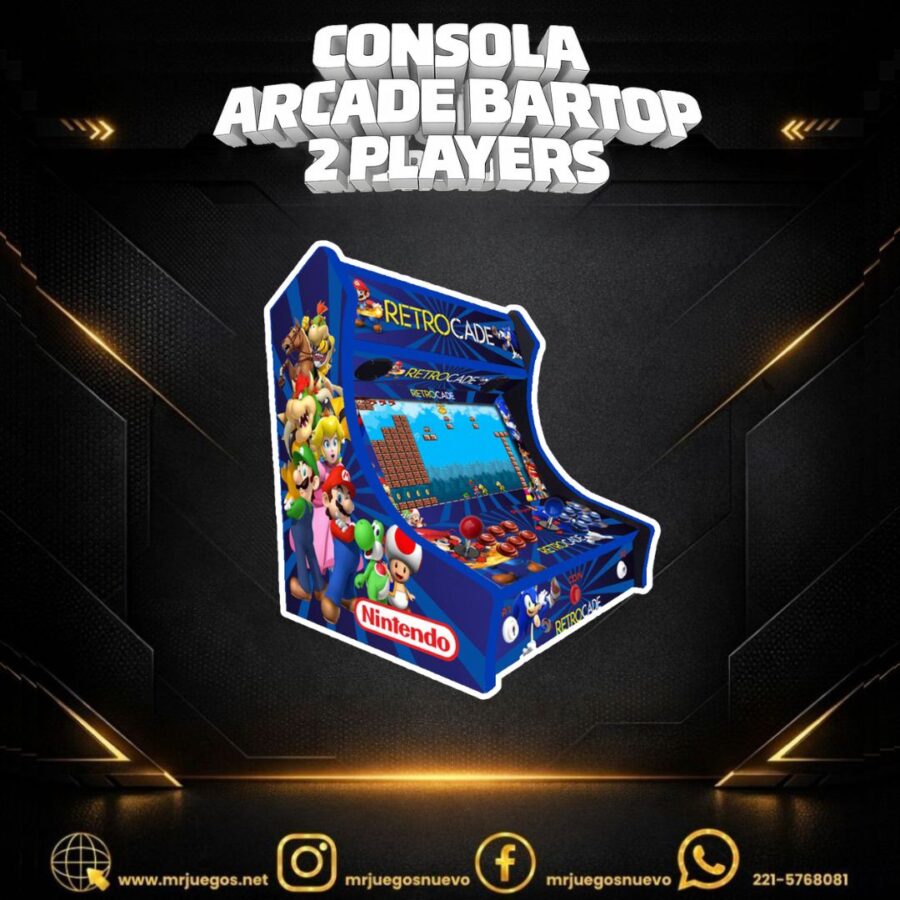 🕹️CONSOLA ARCADE BARTOP 2 PLAYERS🕹️
