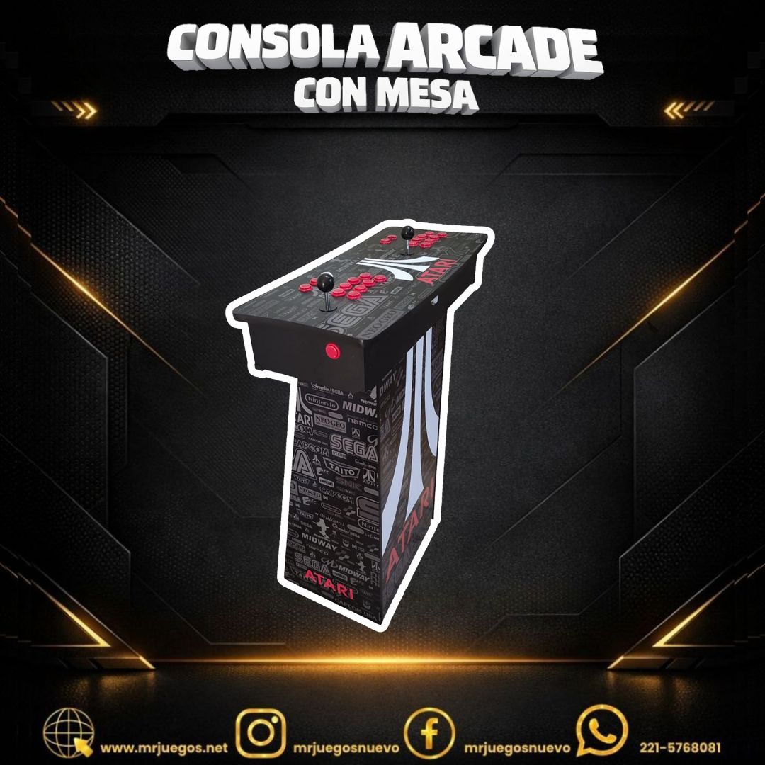 🕹️CONSOLA ARCADE CON MESA🕹️